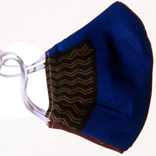 2 PC's Cotton Kitenge Face Masks - multi colour.