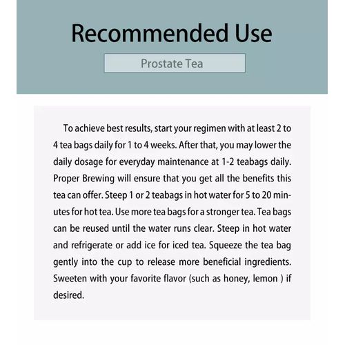 Wins Town Prostate Tea - Promotes Prostate Health