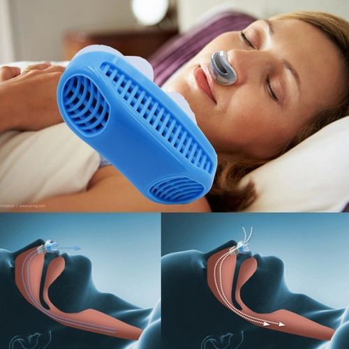 Sleep Apnea Airing Micro CPAP Air Purifier Anti Snore Device Blue