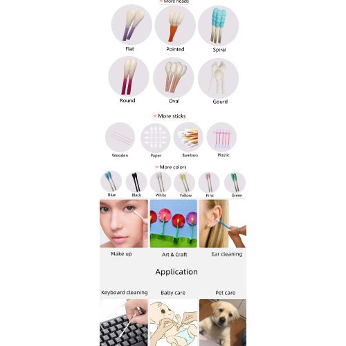 Original Purely Soft Cotton Ear Cleaners For Babies And Adults In Various Colors - Blue, Pink, etc