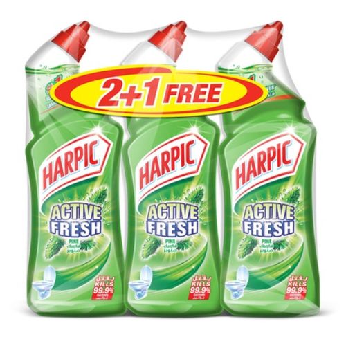 2Packs + 1 Free Herpic Toilet Cleaner 100% Germ Killer - Green