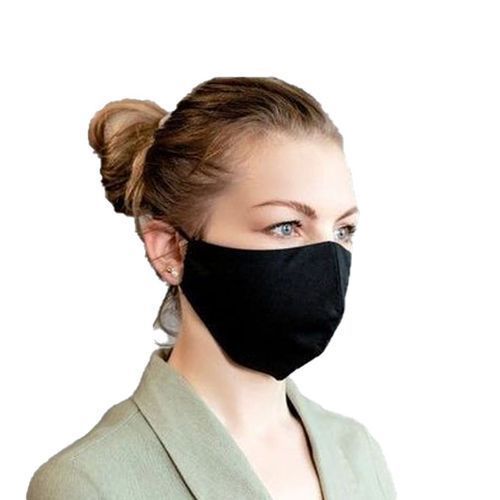 Reusable/Protective Unisex Dust Cotton Washable Face Mask - Black