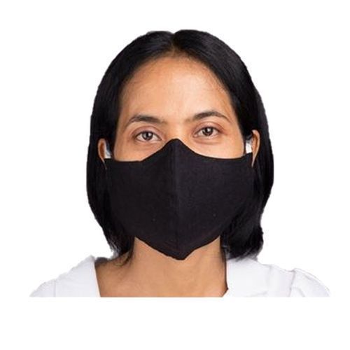 Reusable/Protective Unisex Dust Cotton Washable Face Mask - Black