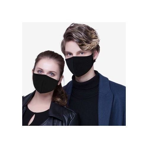 Reusable/Protective Unisex Dust Cotton Washable Face Mask - Black