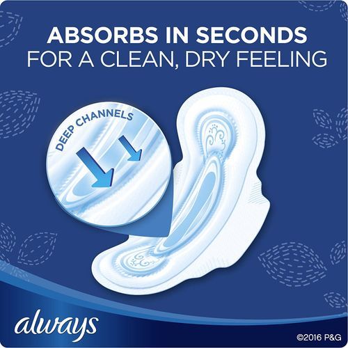 Always Maxi Feminine Pads with Wings, Size 4, Unscented, 48 Count (US)