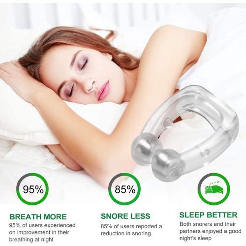 Silicone Magnetic Anti Snore Clips Upgraded Nose Relief Nasal Dilator Stop Snoring Nose Device Snore Stopper Snoring Solution