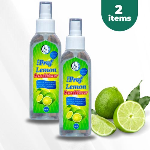 !Prof 2Packs Of 100ml !Prof Lemon Sanitizer (Alcohol Free)