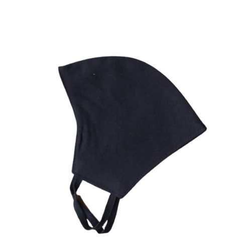 SILK Adult's Reusable/ Protective Polyester V-Shape Face Mask - Black