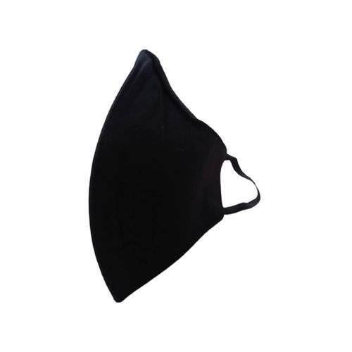 SILK Adult's Reusable/ Protective Polyester V-Shape Face Mask - Black