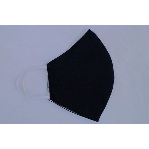 SILK Adult's Reusable/ Protective Polyester V-Shape Face Mask - Black