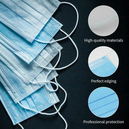 Mask 100Pcs Face Mouth Masks - Blue