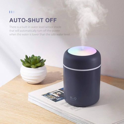 H20 Fresh Air Humidifier Mini Large Mist Volume USB Air Humidifier Household Small Desktop Humidifier Intelligent Car New Aromatherapy Machine Peace