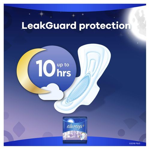 Always Maxi Extra Heavy Overnight Pads With Wings, Size 5 – 27 pieces (US)