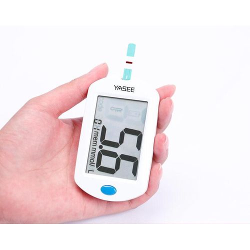 YASEE Glucometer Value-Pack With Lancing Device + Pack Of Fifty Strips + Fifty Lancets, Simple & Accurate Glucose Testing Meter