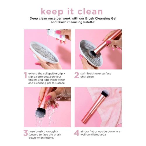 Real Technique  Brushes Set (Everyday Essentials, Enhanced Eye, Flawless Base).Professional All In One Brushes For Every Occasion Set