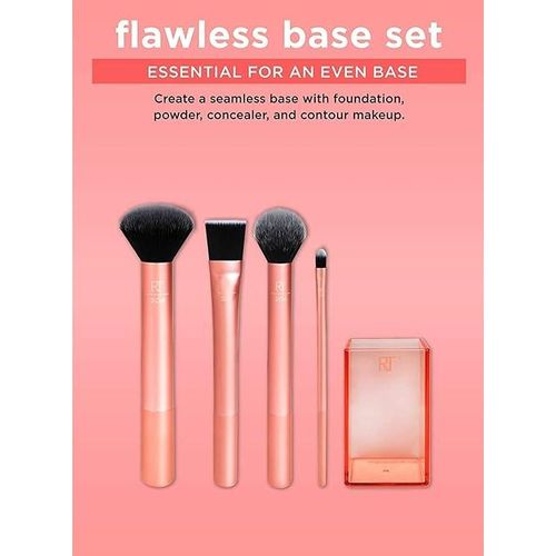 Real Technique  Brushes Set (Everyday Essentials, Enhanced Eye, Flawless Base).Professional All In One Brushes For Every Occasion Set
