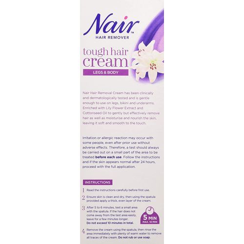 Nair Tough Hair Removal Cream For Legs & Body, 200ml