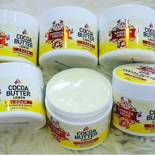 American Dream Cocoa Butter Lemon Brightening Cream With Lemon Oil & Vitamin E 500ml