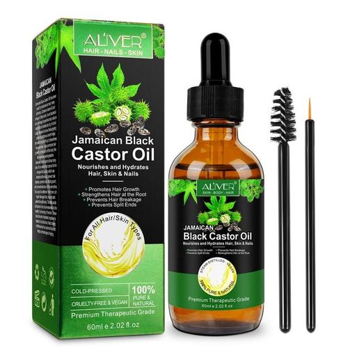 Aliver 100% Pure Jamaican Black Castor Oil 60mls