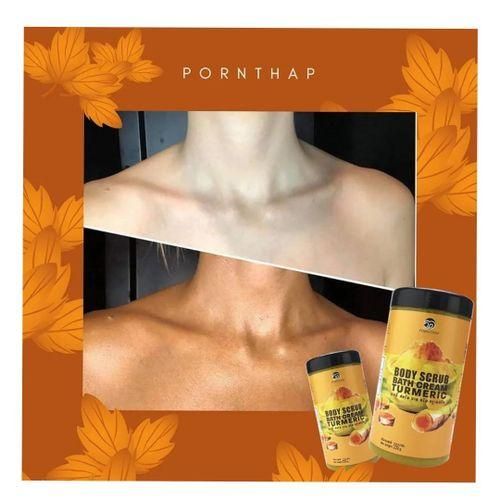 Cerave Body Scrub Bath Cream Turmeric 550g