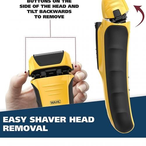 Wahl Rechargeable LifeProof Wet/Dry Shaver - Black,Yellow
