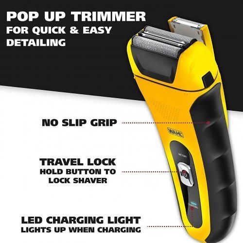 Wahl Rechargeable LifeProof Wet/Dry Shaver - Black,Yellow