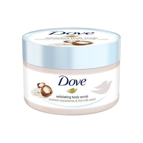 Dove Exfoliating Body Scrub Crushed Macadamia & Rice Milk Scent 225ml