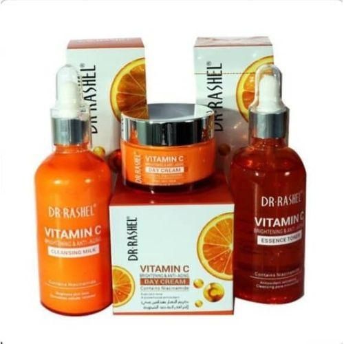 Dr Rashell Vitamin C Anti Aging Toner,Cleansing Milk,Day Cream Collection