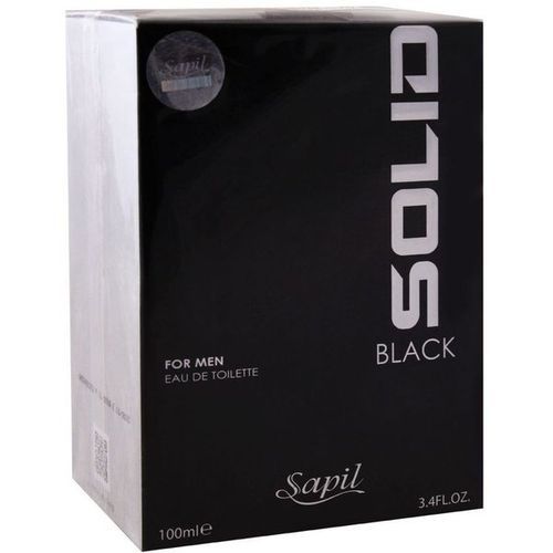 Sapil Solid Black Eau De Toillette Spray For Men 100ml