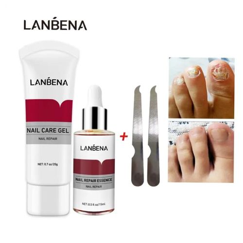 Lanbena  Nail Fungus Treatment Essence Nail Care Repair Gel and serum