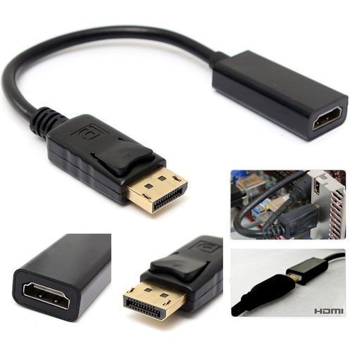 DP Displayport Male To HDMI Female Cable Converter Adapter For PC Laptop /DELL