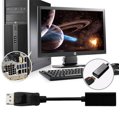 DP Displayport Male To HDMI Female Cable Converter Adapter For PC Laptop /DELL
