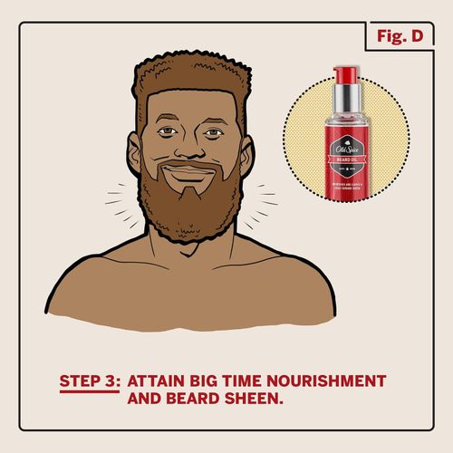 Old Spice Nourishing Men Beard Oil 50ml With A Classic Scent