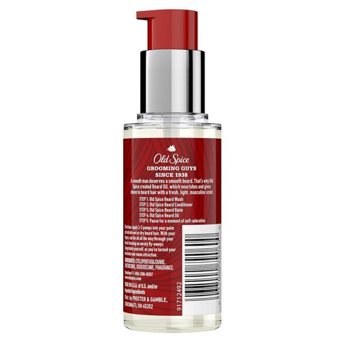 Old Spice Nourishing Men Beard Oil 50ml With A Classic Scent