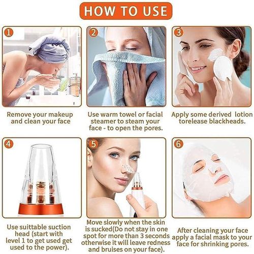 Black Head Suction Device  - White