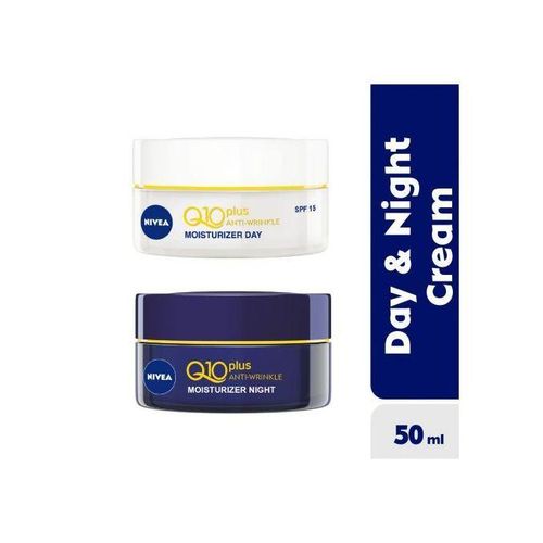 NIVEA  Q10 Power Anti-Wrinkle Day Cream 50ml & Night Cream 50ml