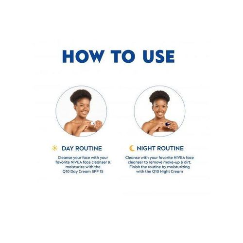 NIVEA  Q10 Power Anti-Wrinkle Day Cream 50ml & Night Cream 50ml