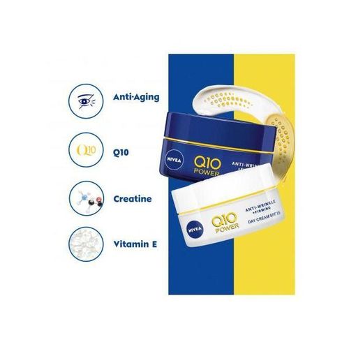 NIVEA  Q10 Power Anti-Wrinkle Day Cream 50ml & Night Cream 50ml