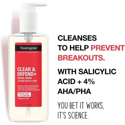 Neutrogena Clear And Defend+ Wash 200ml