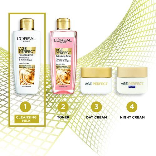 L'Oreal Age Perfect Smoothing & Anti Fatigue Vitamin C Cleansing Milk 200 Ml