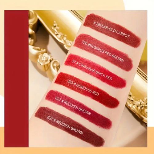 Ocean BAILAIMEI Luxury Gold Bar Matte Lipstick Set – 5 Shades