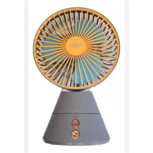 180 Degrees Rotating Head Table Fan Gray Colour