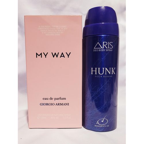 My Way Perfume Fragrance & Hunk Body Spray