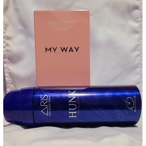 My Way Perfume Fragrance & Hunk Body Spray