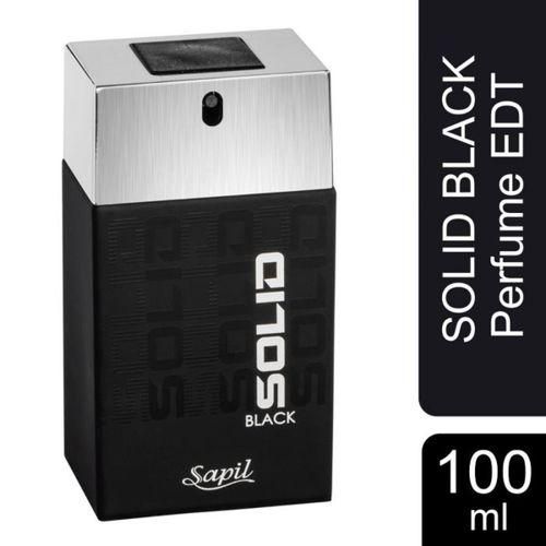 Sapil solid Black for Men Long-lasting, enticing scent