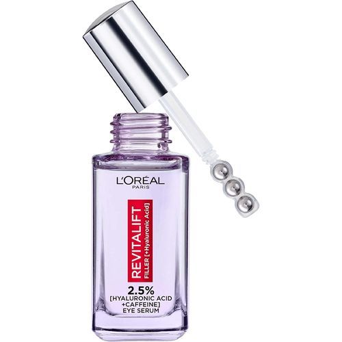 L'Oreal Revitalift 2.5% Hyaluronic Acid & Caffeine Filler Eye Serum, Replumps, Brightens & De-Puffs Eyes &ndash; 20ml