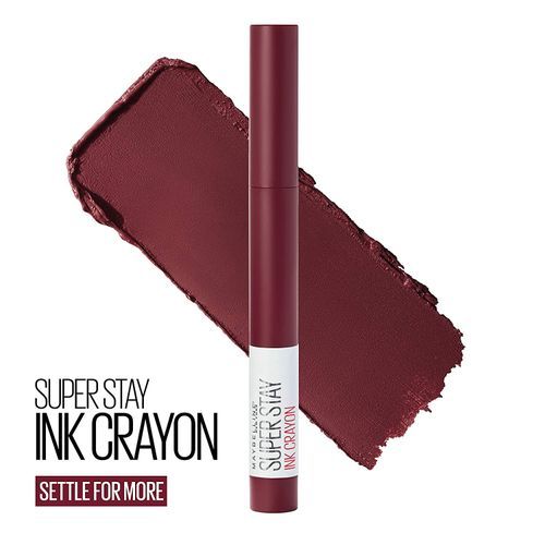SuperStay, Matte Ink Crayon Longwear Lipstick, Settle For More, 0.48oz