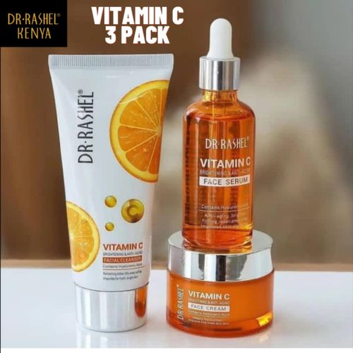 Dr Rashel Vitamin C 3 Pack Set Cleasner Serum cream