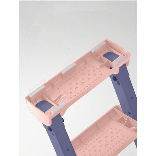 Potty Training Seat Toilet with Step Stool Ladder, Kids Boys Girls Toddlers-Comfortable Safe, Anti-Slip Pad Ladder - Pink