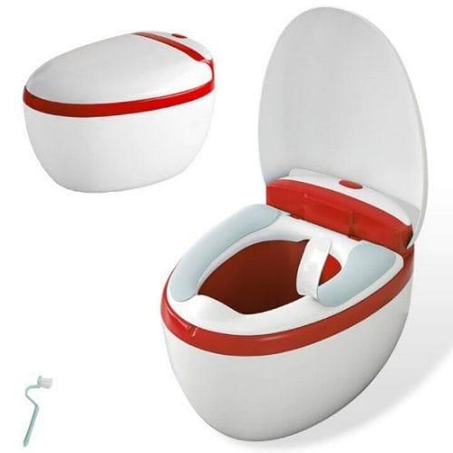 Babies Soft Seat Toilet Trainer, Baby Potty Seat Kit with lid- Multicolor